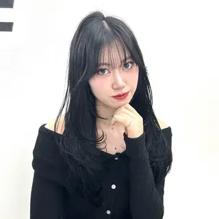 ロング 大人っぽ中韓レディ ヘア🤍MAOのヘアスタイル