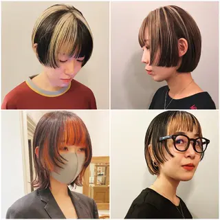 ショート カラー ショート/ボブ /パーマ🌿柏原良亮のヘアスタイル