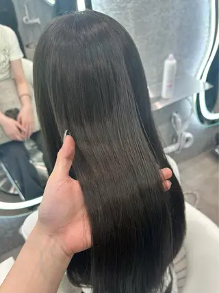 ミディアム ブリーチなしW🎀 髪質改善／はのんのヘアスタイル