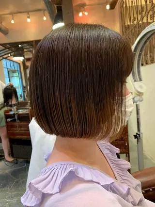 ショート メンズ／パーマ ／レディース髪質改善のヘアスタイル