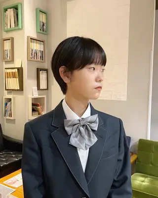 ショート かわい りほのヘアスタイル