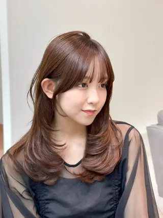 ミディアム 縮毛矯正 特化生田のヘアスタイル