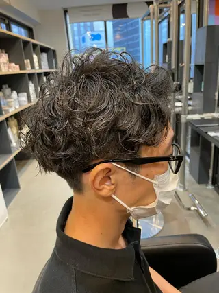 ショート パーマ 小川 舜人のヘアスタイル