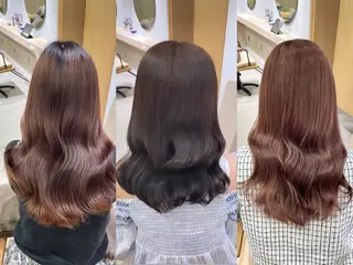 ヘアアレンジ 落合しほ/韓国ヘア/ 髪質改善/縮毛矯正のヘアスタイル