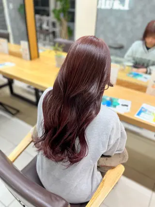 ロング カラー 🩵さき🤍 可愛いを叶える美容師のヘアスタイル
