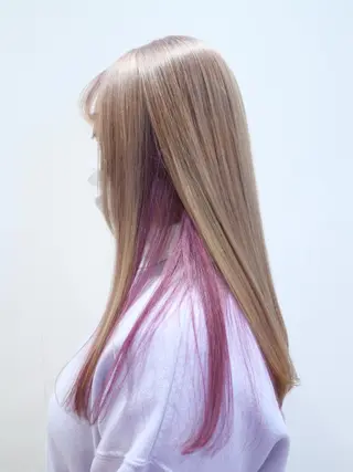 ロング カラー 小松崎 友宏のヘアスタイル