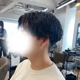 ショート パーマ メンズ 🧸メンズモデル 募集中🍯のヘアスタイル