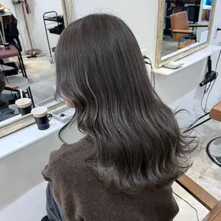 セミロング カラー 梅田/髪質改善カラー ❄︎ mikiのヘアスタイル