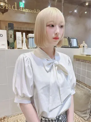ショート カラー パーマ ヘアアレンジ 髪質改善 の達人/杉原碧仁のヘアスタイル