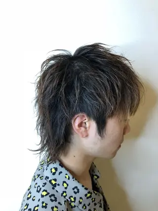 ショート カラー パーマ メンズ メンズカット 三村洸斗のヘアスタイル