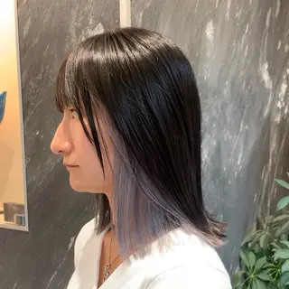 ミディアム カラー れい🫧 ハイトーン特化のヘアスタイル