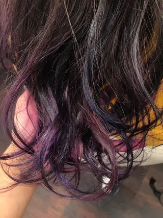 ロング カラー 岩谷/ブリーチ 🪽透明感カラーのヘアスタイル