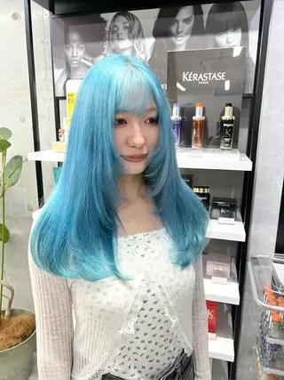 ロング 🩵albis/めい 大宮/ブリーチ🦋のヘアスタイル