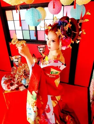 ヘアアレンジ 花魁変幻処 椛かぐら inヘアサロンクレアのマツエク・マツパデザイン