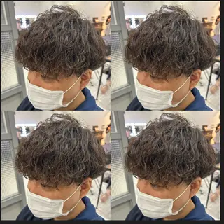 ショート 🔥メンズパーマ 特化 渡辺一翔のヘアスタイル