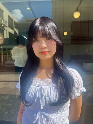 ロング カラー 💞ガーリー/艶カラ 金沢駅 yui 🪄のヘアスタイル