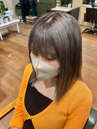 ミディアム カラー 齋藤 瑞樹のヘアスタイル