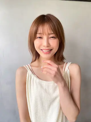ミディアム 🇰🇷韓国ボブ/ 縮毛矯正🇰🇷愛誠のヘアスタイル