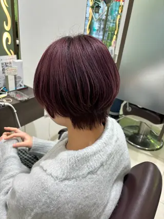 ショート ぷつっとボブ/ちゅる ピンク/mika☆のヘアスタイル