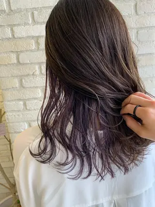 ロング カラー レイヤー＆カラー 人気美容師倉崎涼のヘアスタイル