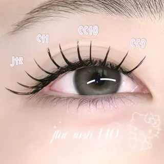 マツエク・マツパ 🩶LED＆ダブル フラットRAN🪽のマツエク・マツパデザイン