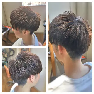 ミディアム メンズ タカハシ ユウヤのヘアスタイル