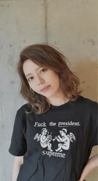 ミディアム カラー ✨髪質改善縮毛矯正✨ 宇田川修平のヘアスタイル