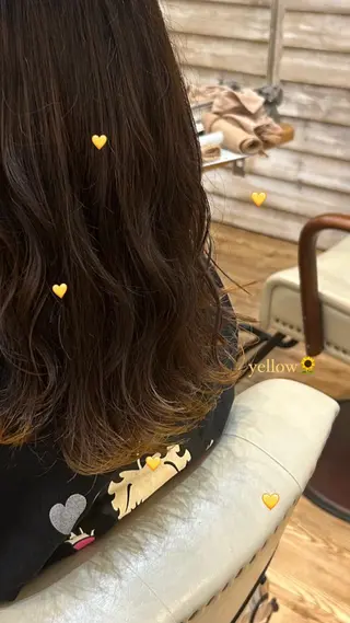 セミロング カラー 🦋韓国風レイヤー 🦋AYANE⁎⁺˳のヘアスタイル