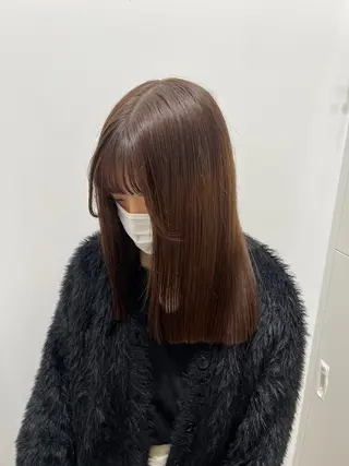 セミロング ふわモテ/艶カラー yuki♡♡のヘアスタイル