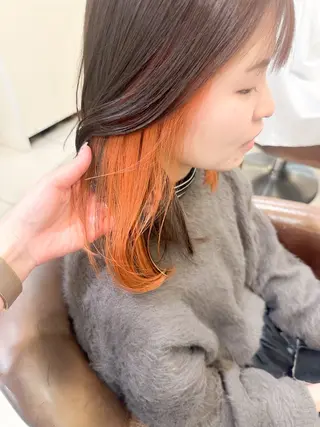 セミロング カラー ✨カラー支持No.1 🧸ワキ カナコ🧸のヘアスタイル