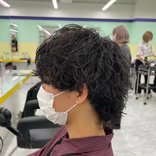 ショート カラー パーマ ヘアアレンジ メンズ キッズ ネイル マツエク・マツパ アイブロウ 🔷横浜1のパーマ 職人🔷将太郎のヘアスタイル