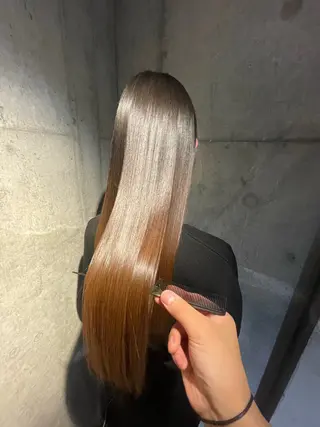 ロング Lucca Lance経堂店【ルッカランス】所属・美髪矯正/髪質改善/ 福崎航平のヘアスタイル