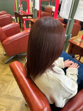 ミディアム カラー 米倉 麻衣のヘアスタイル
