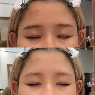 アイブロウ ブリーチなしWカラー 暖色カラー/mayuのヘアスタイル