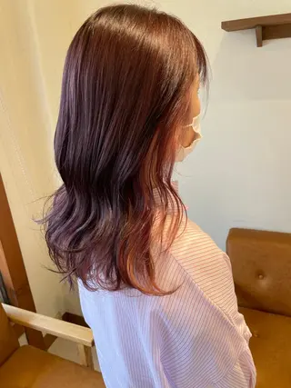 ロング カラー 片山千晴✨ツヤ髪カラ ー✨レイヤーカット✨のヘアスタイル
