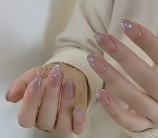 ネイル By moonネイル 🌷ワンホン/韓国風のネイルデザイン