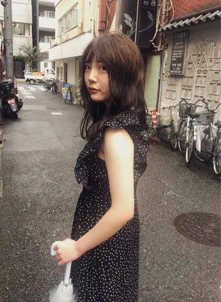 ミディアム カラー AYAKA 下北沢suuのヘアスタイル