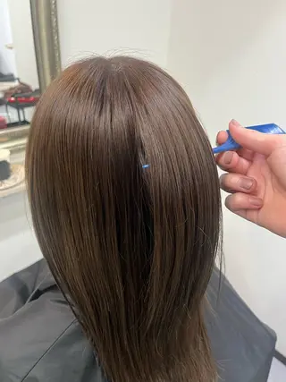 ミディアム カラー ayame リクのヘアスタイル