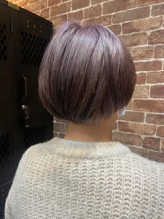 ショート カラー パーマ ヘアアレンジ メンズ キッズ ネイル マツエク・マツパ アイブロウ 久木原 ゆりのヘアスタイル