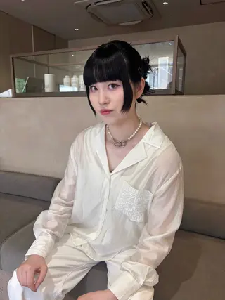 ヘアアレンジ ボブ/ヘアセット 結婚式卒業式アレンジのヘアスタイル