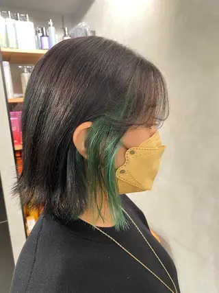 ミディアム カラー 【髪質改善】 梅田　聡のヘアスタイル