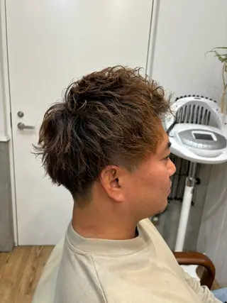 ショート カラー パーマ メンズ †山尾 大輝†のヘアスタイル