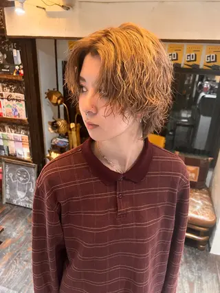 ショート ボブパーマ/レイヤー ヒロモトアサカのヘアスタイル