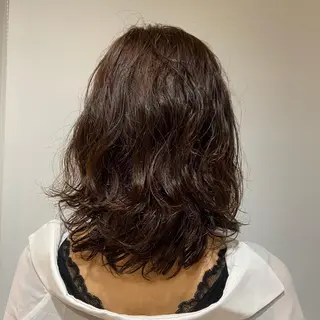 ミディアム パーマ 🌷レイヤーカット/ フルキシオリ🌷のヘアスタイル