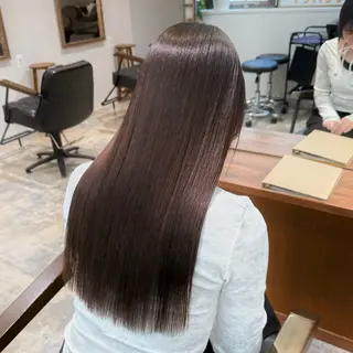 ロング レイヤーカット 縮毛矯正 高杉颯汰のヘアスタイル
