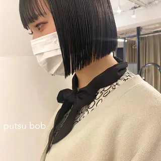 ショート カラー センターパート/ 暖色カラーayuのヘアスタイル