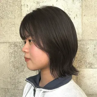 ミディアム カラー 🍒中川葵久美🍒 レイヤー/メンズのヘアスタイル