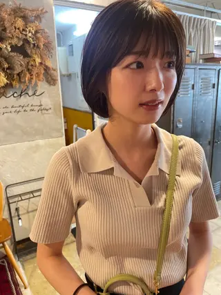 ショート さの あやねのヘアスタイル