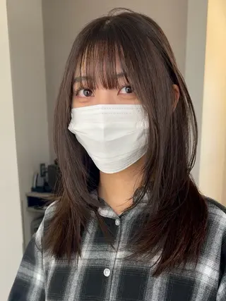 セミロング カラー Living所属・ヨシモトリョウ 髪質改善/美髪のヘアスタイル