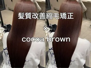 ロング 縮毛矯正/艶カラー 笠原康平のヘアスタイル